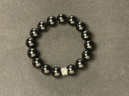 "Shadow Guardian" Black Agate Bracelet