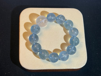 "Ocean Dream" Aquamarine & Milky Quartz Bracelet