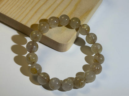 "Celestial Titan" Cotton-Included Rutilated Quartz Bracelet