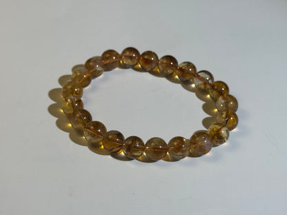 "Golden Pinnacle" Yellow Rutile Quartz Bracelet
