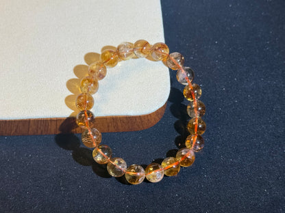 "Golden Pinnacle" Yellow Rutile Quartz Bracelet