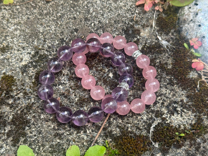 "Royal Amethyst" Brazilian Ice-Clear Amethyst Bracelet