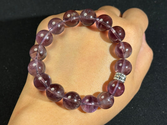 "Royal Amethyst" Brazilian Ice-Clear Amethyst Bracelet