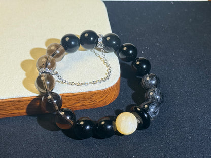 "Shadow Guardian" Protection & Strength Bracelet