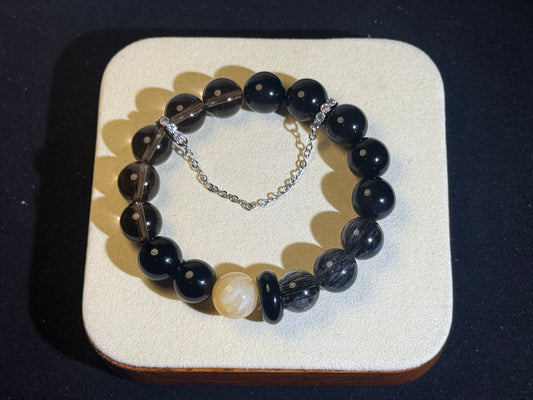 "Shadow Guardian" Protection & Strength Bracelet