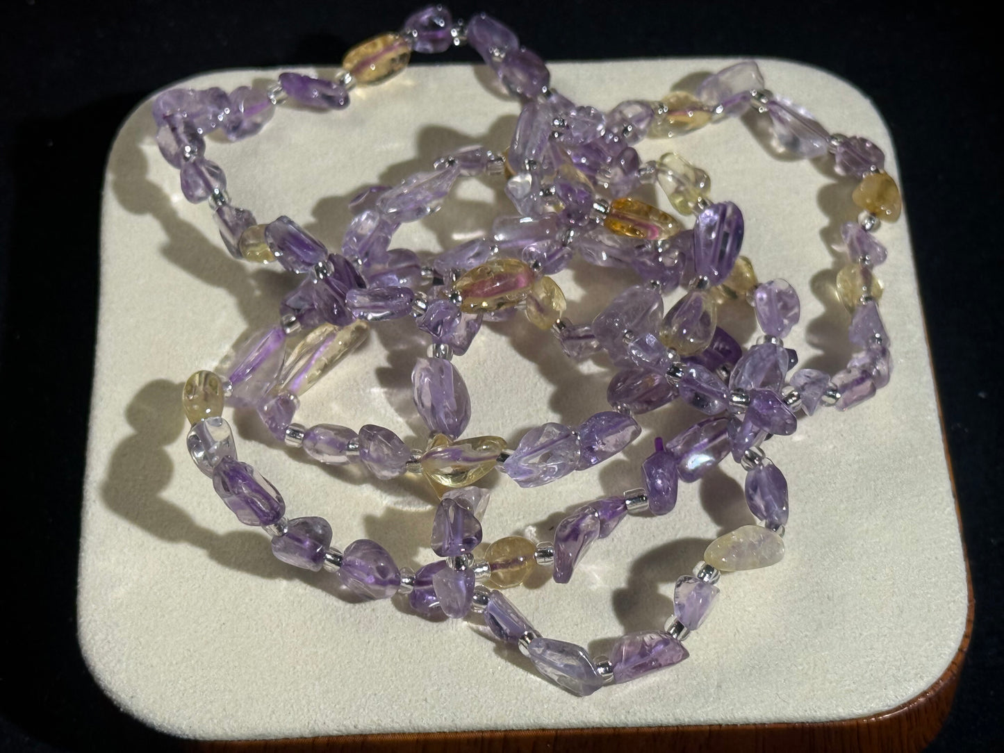 Pulsera de ametrina de forma libre