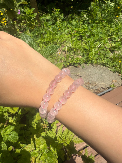 ✔Pulsera de cristal de cuarzo rosa -9,9