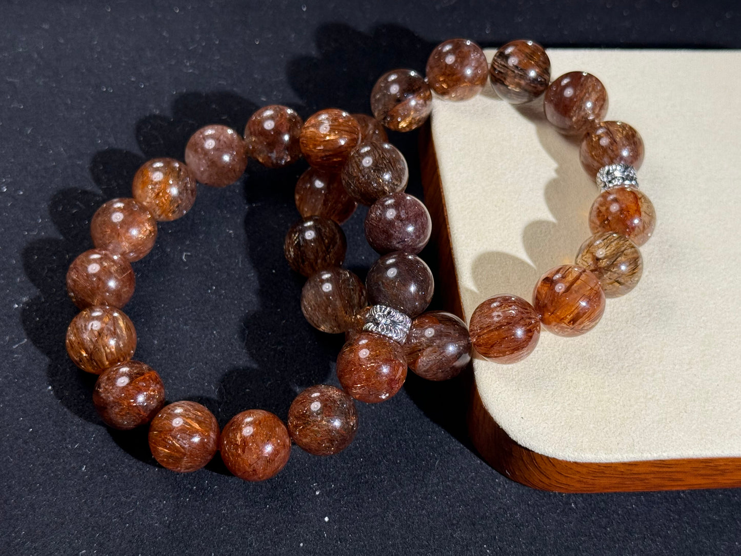 "Shadow Sovereign" Black Golden Rutilated Quartz Bracelet