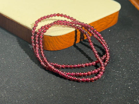 Pulsera multicircular de granate