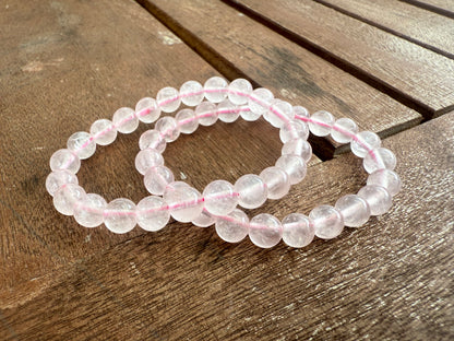 ✔Pulsera de cristal de cuarzo rosa -9,9
